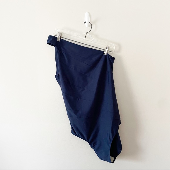 Summersalt Sidestroke Navy Blue One Piece Swimsuit Size 14 - Picture 3 of 9